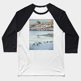 Eiders in Hare Island, St-Laurent Baseball T-Shirt